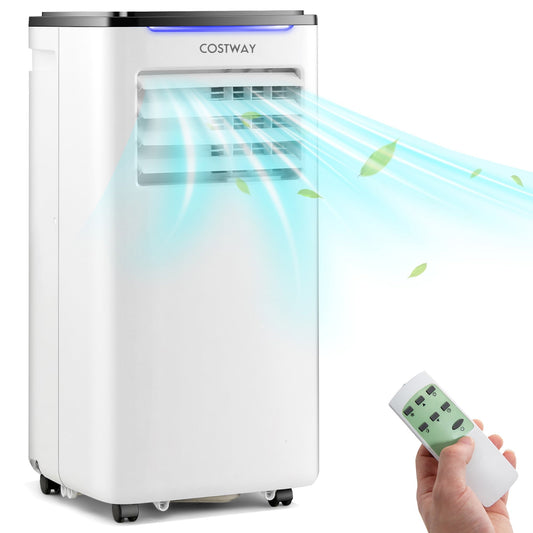 Costway 7100 BTU (10000 BTU ASHRAE) Portable Air Conditioner 3-in-1 AC Unit w/ Cool Dehum Fan Sleep Mode