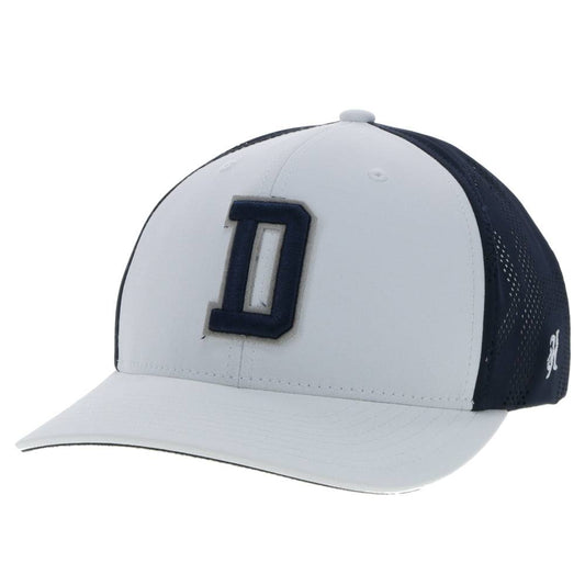 "Dallas Cowboys" White/Blue Hat w/ Blue "D" Logo