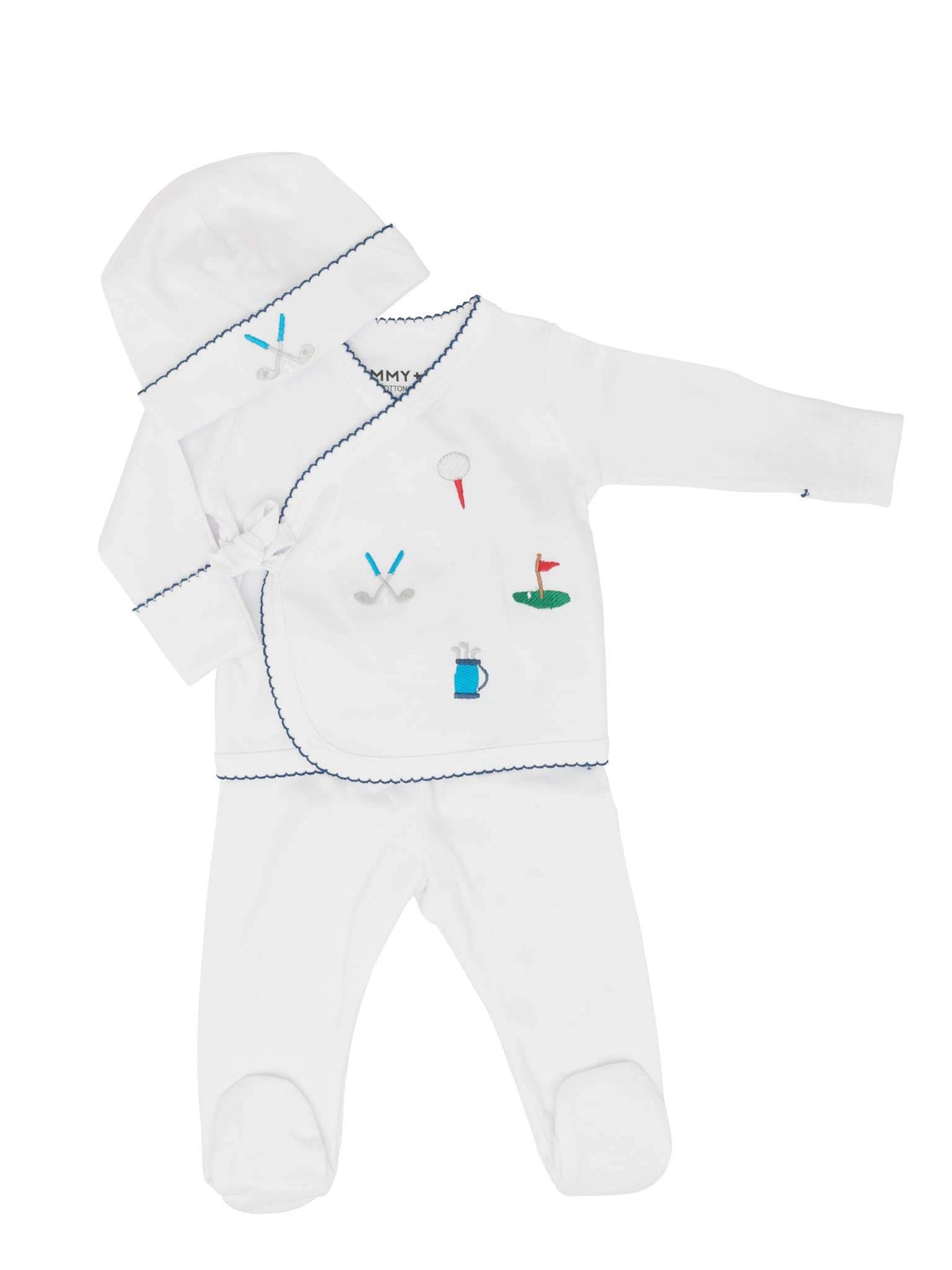 Embroidered Golf Layette Set