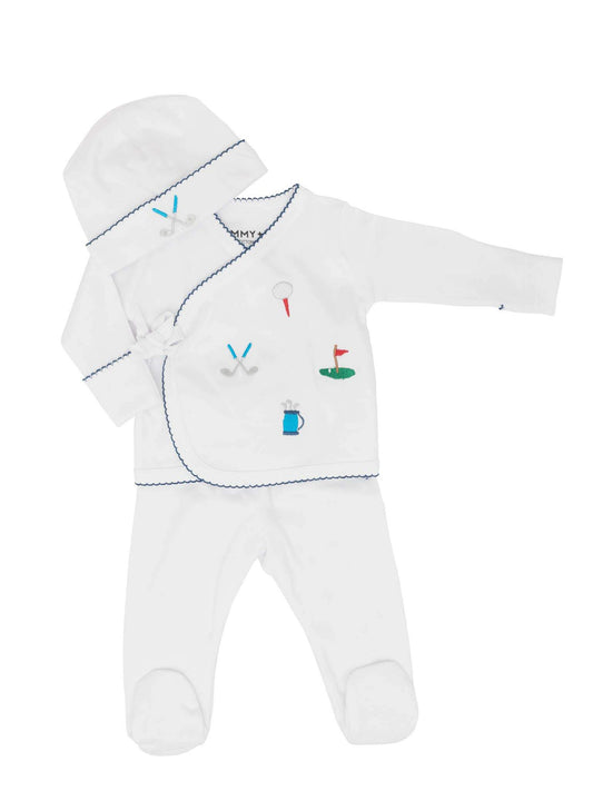 Embroidered Golf Layette Set