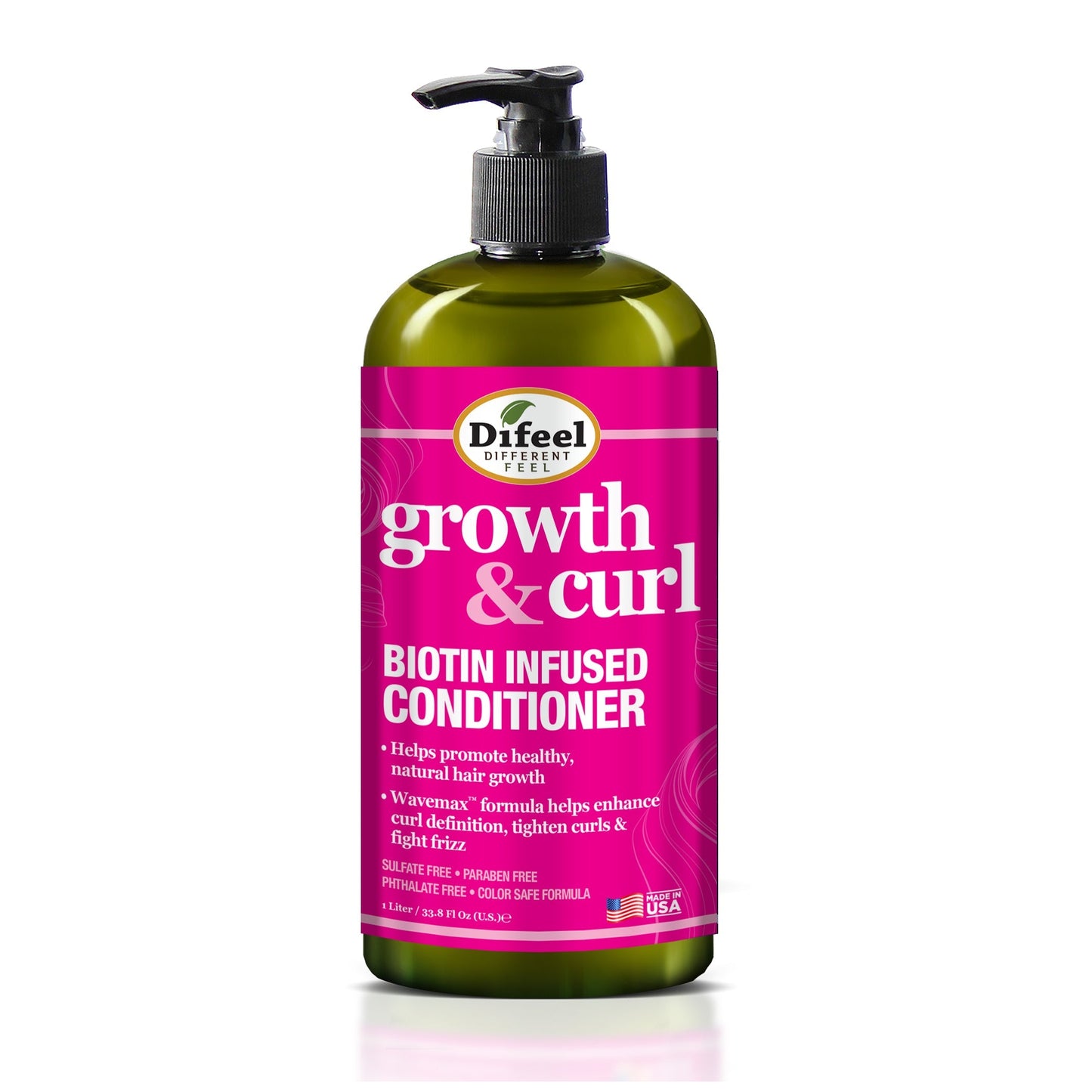 Difeel Growth and Curl Biotin Conditioner 33.8 oz.