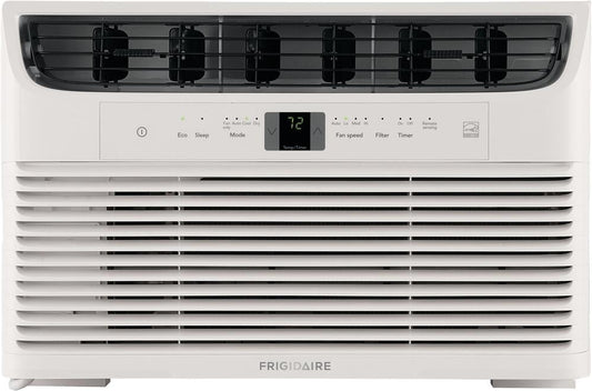 Frigidaire FFRE063WA1 19 Window Mounted Room Air Conditioner with 6000 BTU Cooling Capacity Energy Star Certified Programmable 24-Hour On/Off Timer and Easy-to-Clean Washable Filter in White