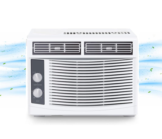 Garvee Air Conditioner 5000 BTU Turbo Fast Cooling AC Unit with Remote/App Control Flexible Window Opening(T Design Install Kit). Auto-Restart. 3 Cooling & Fan Speeds.150 Sq.ft.White
