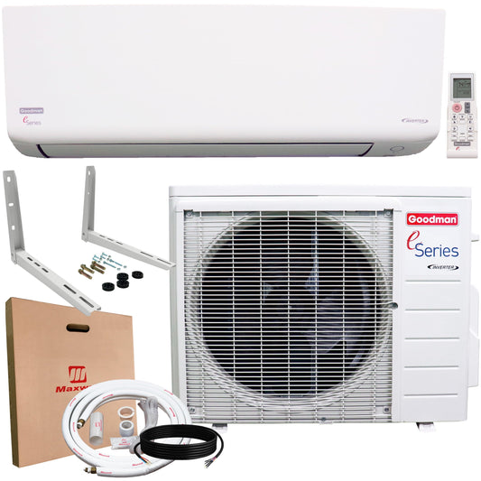 Goodman 12.000 BTU 18 SEER2 Ductless Mini-Split Heat Pump Air Conditioner up to 550 sq. ft.