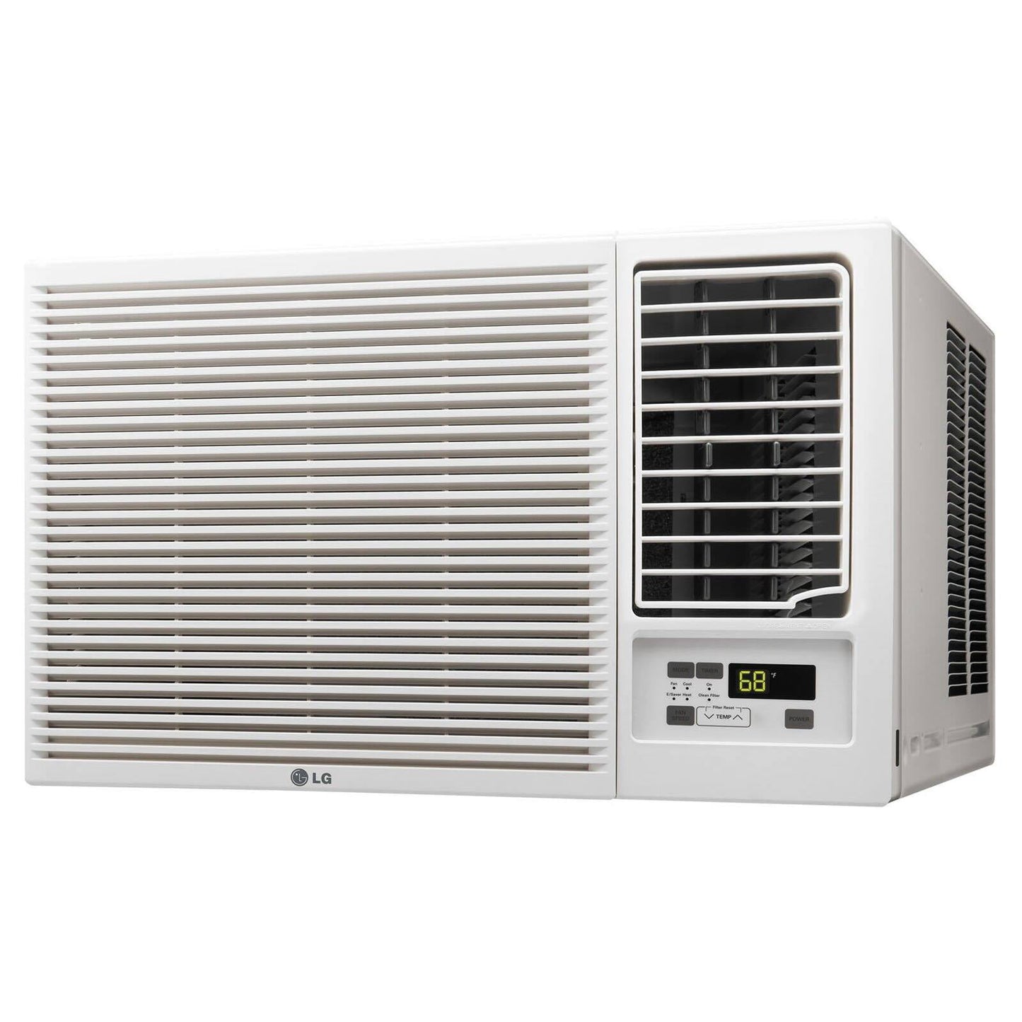 LG 11.500/12.000 BTU 230V Window Air Conditioner with 9.200/11.200 BTU Supplemental Heat Function