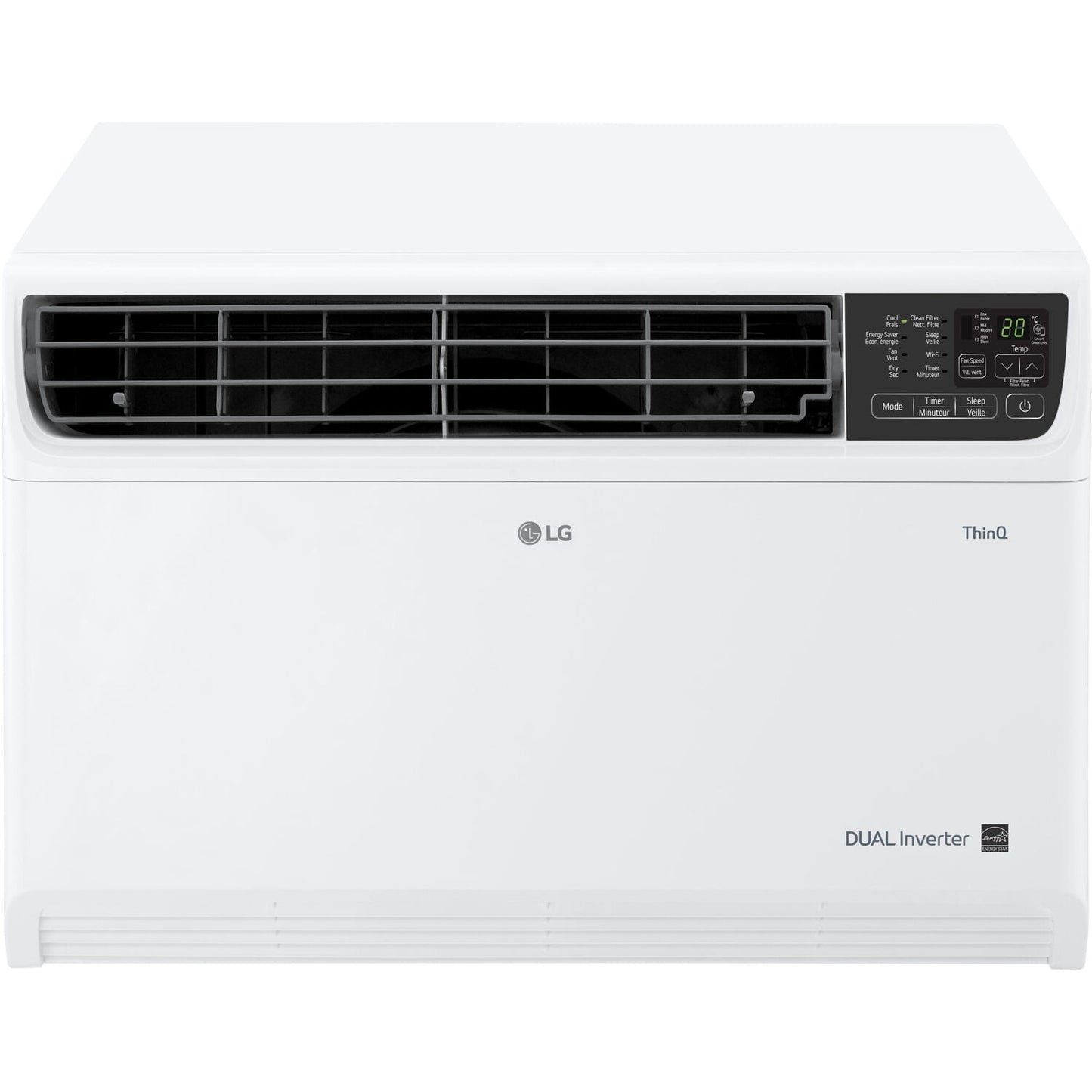 LG 14.000 BTU 115-Volt Window Air Conditioner with Wi-Fi and Remote. White. LW1522IVSM