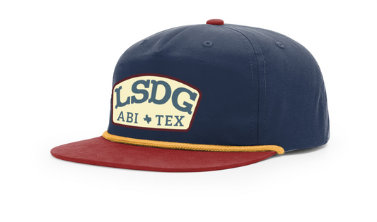 LSDG Rope Hat- Navy/Marron/Gold Rope