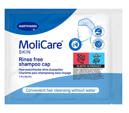 MoliCare Skin Rinse Free Shampoo Cap | 1 Cap per Pack