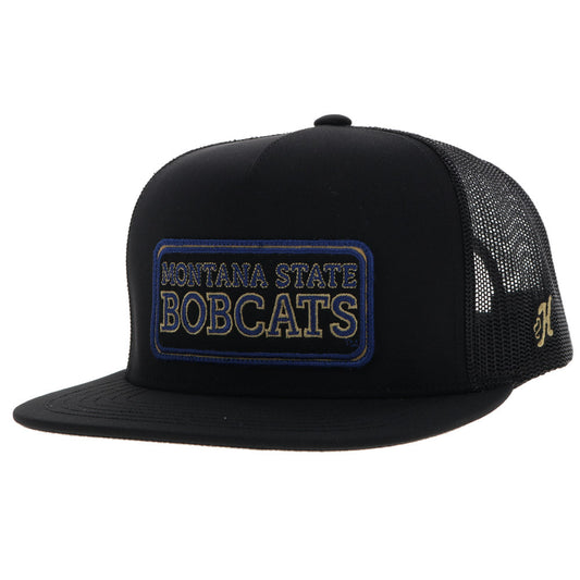 "Montana State University" Hat Black w/ Bobcat Logo