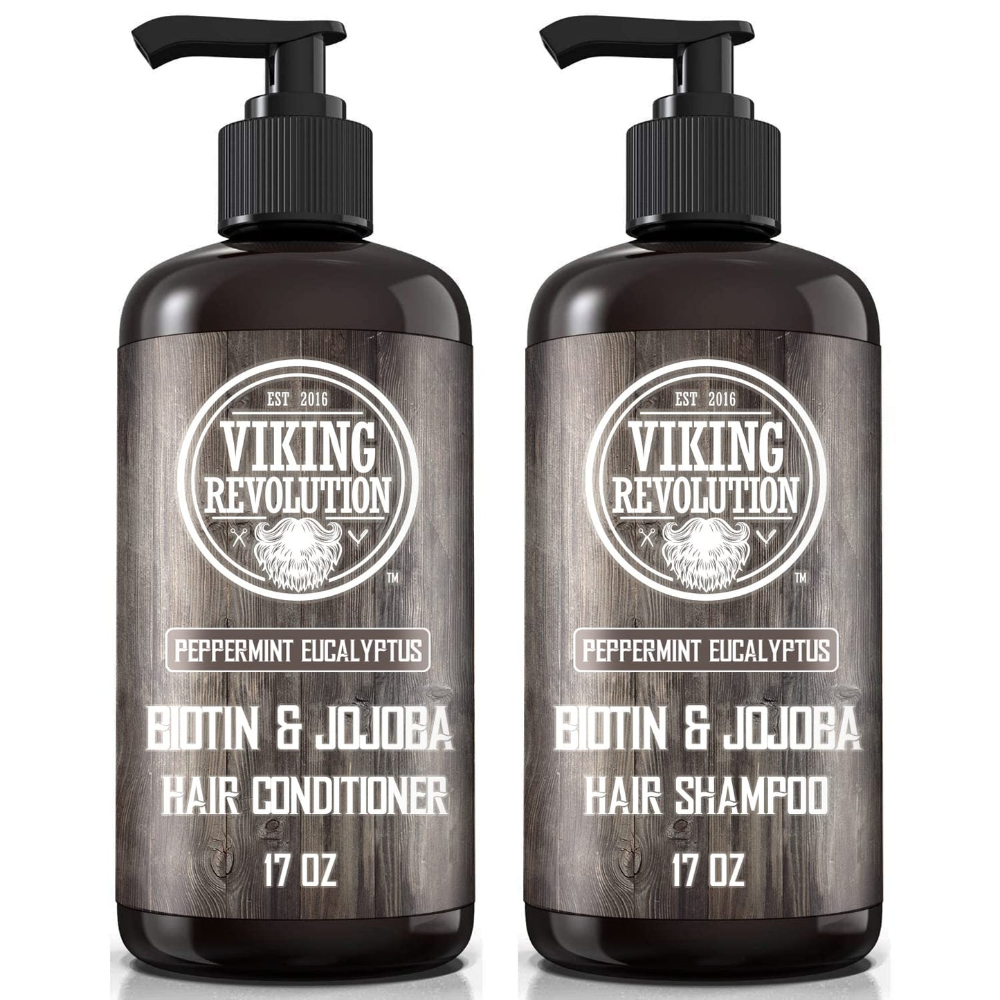Eucalyptus and Peppermint Shampoo and Conditioner Set (17 Oz)