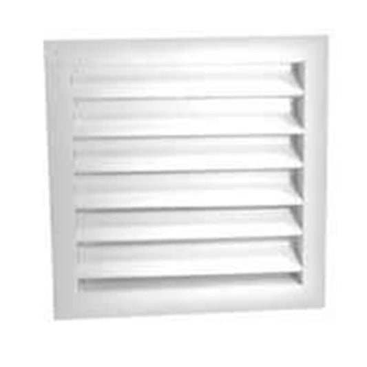 Master Flow  14 in. W x 24 in. L White  Aluminum  Wall Louver