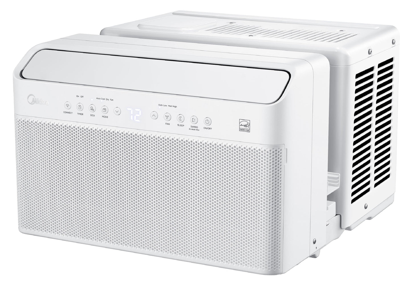 Midea 10.000 BTU Smart Inverter U-Shaped Window Air Conditioner. 35% Energy Savings. Extreme Quiet. MAW10V1QWT