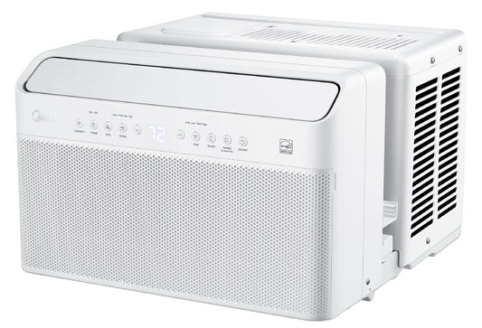 Midea 10.000 BTU Smart Inverter U-Shaped Window Air Conditioner. 35% Energy Savings. Extreme Quiet. MAW10V1QWT