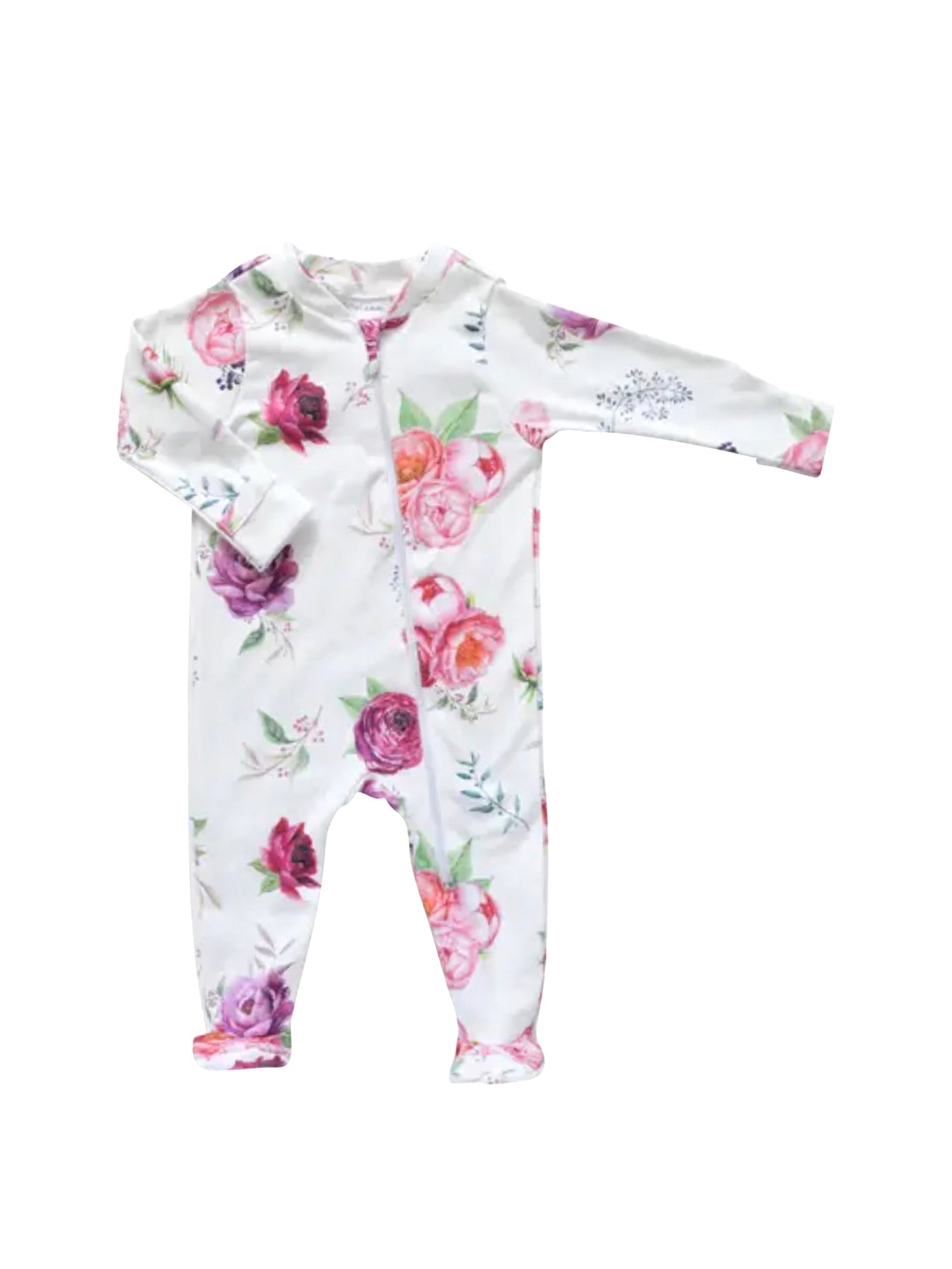 Peony Organic Footie Pajamas Weston Table