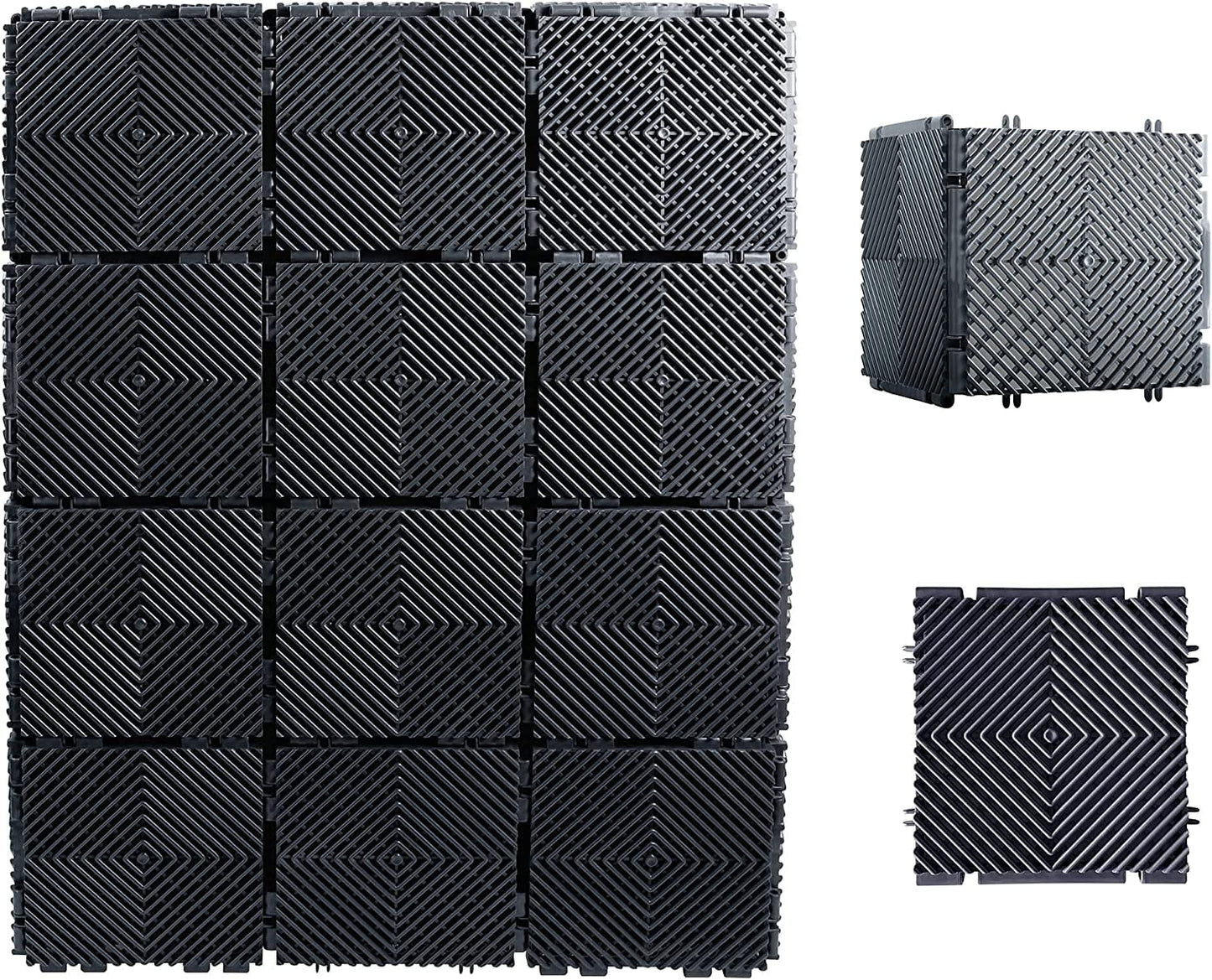 Ready Covers Radiator Covers for Home with Customizable Interlocking Tiles. Charcoal (10 Tiles - Only for ADD ON to other packs)