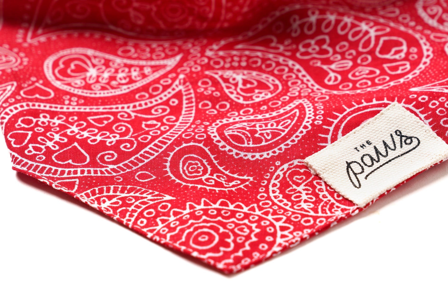 The Paws Bandana - Rodeo (Red Paisley)