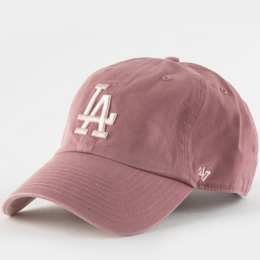 Los Angeles Dodgers 47' Brand Clean Up Dad Hat | Mauve