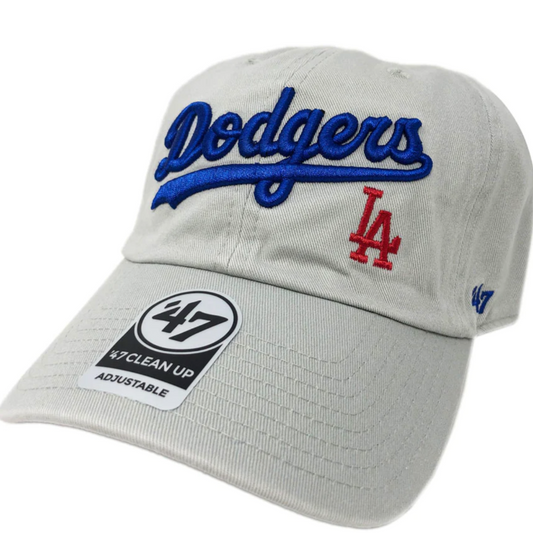 '47 Brand Los Angeles Dodgers Clean Up Hat | Gray Script