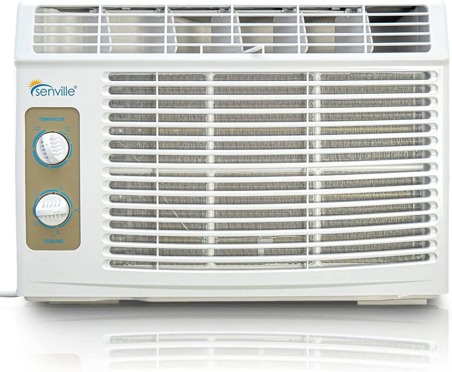 Senville 5.000 BTU Window Air Conditioner. Up to 150 sq. ft.. Mechanical Control. Washable Filter