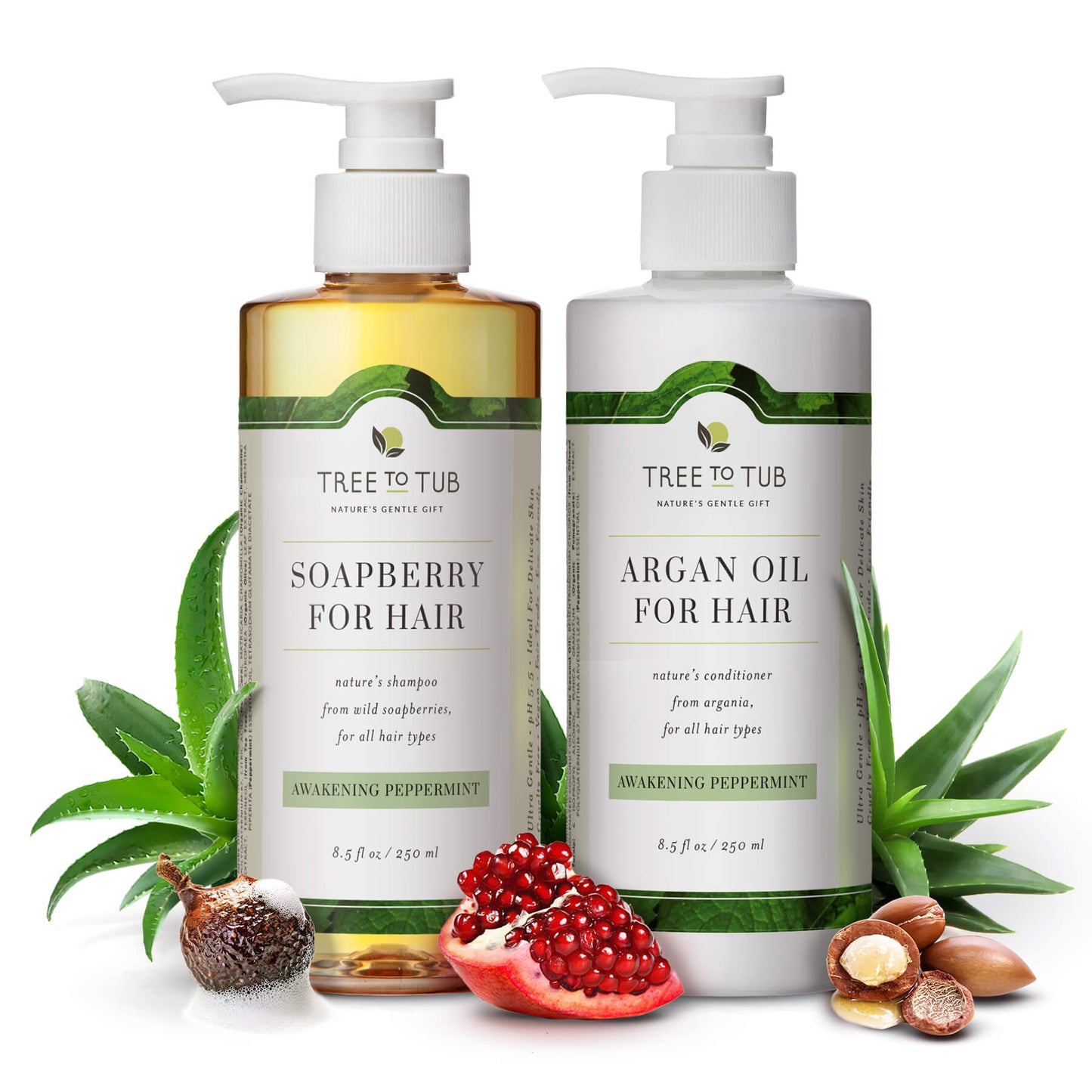 Peppermint Shampoo and Conditioner for Sensitive Scalp