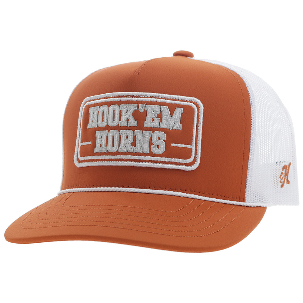 "University Of Texas" Hat Orange/White Rectangle Patch