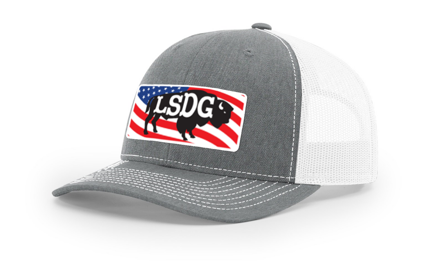 LSDG Trucker Hat- Heather Grey/White