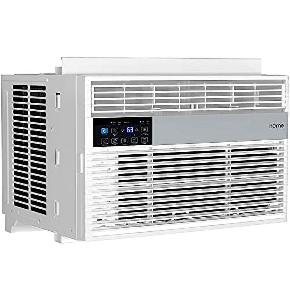 hOmelabs 6.000 BTU Window Air Conditioner with Smart Control ââ‚Low Noise AC Unit with Eco Mode. LED Control Panel. Remote Control. and 24 hr Timer