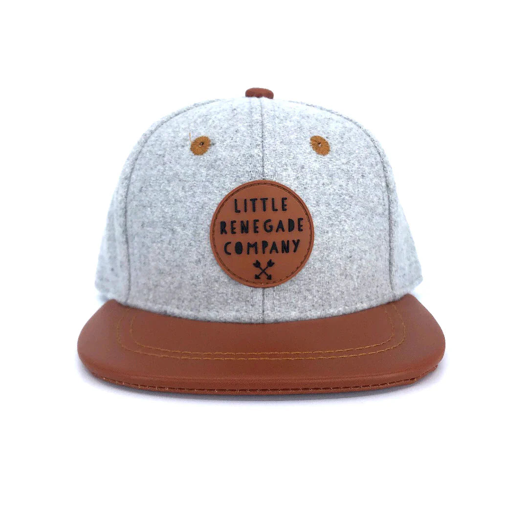 Little Renegade Company - Grey Felt & Tan Cap