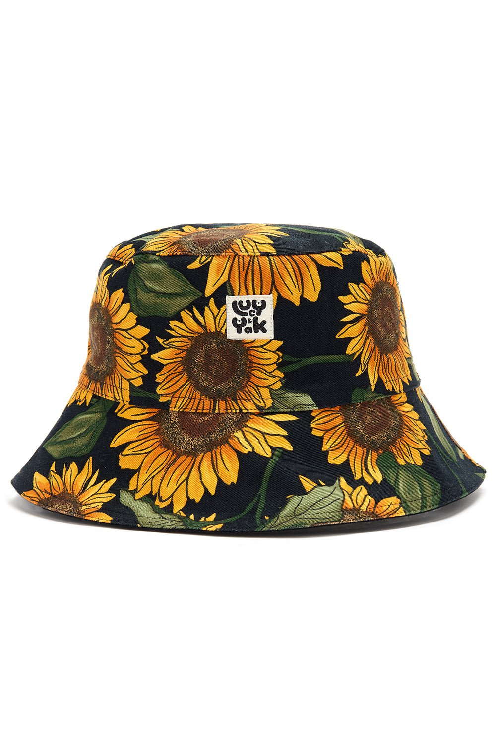 Travis Hat: ORGANIC COTTON - Sunflower & Black