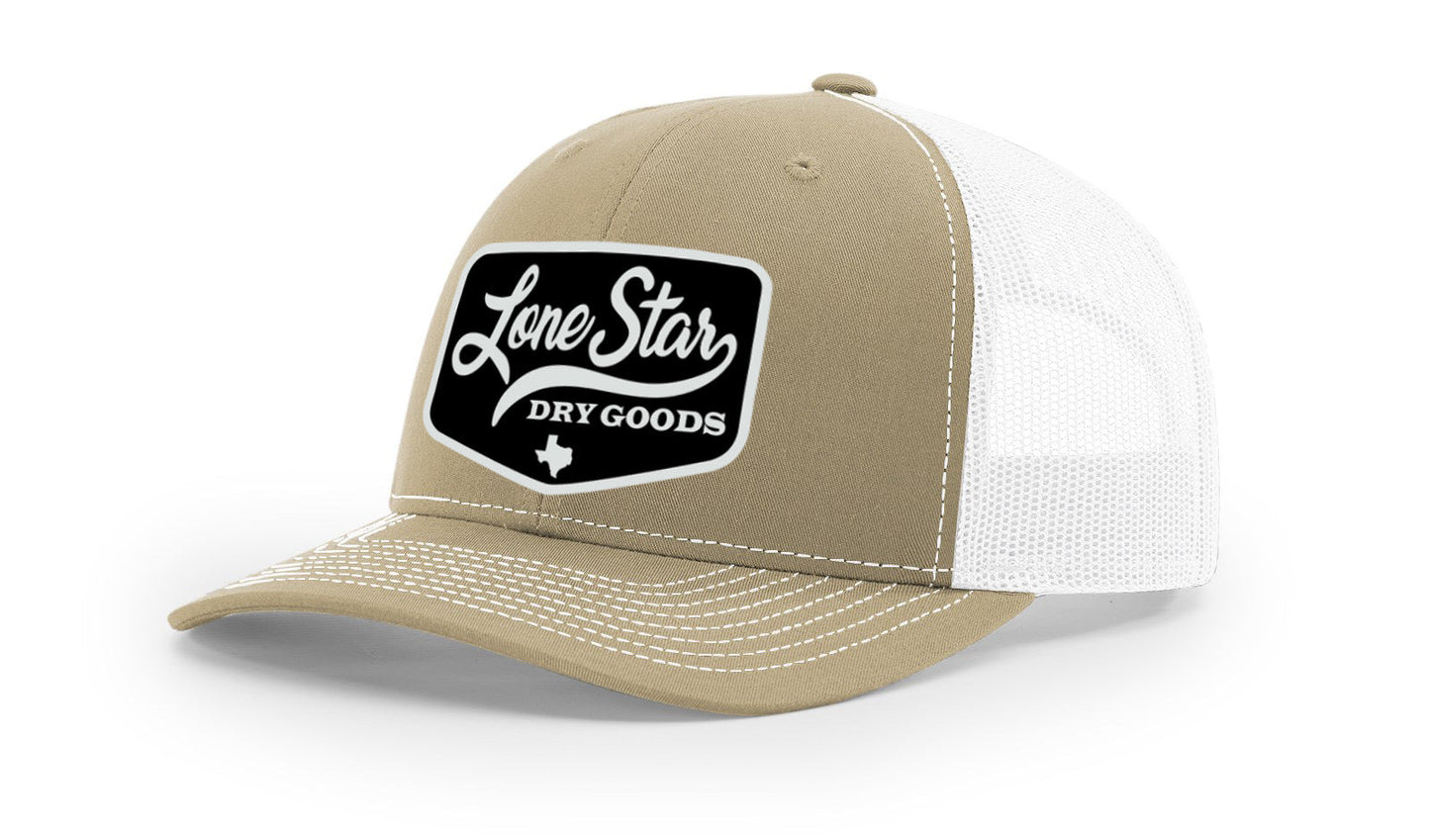 LSDG Trucker Hat- Khaki/White