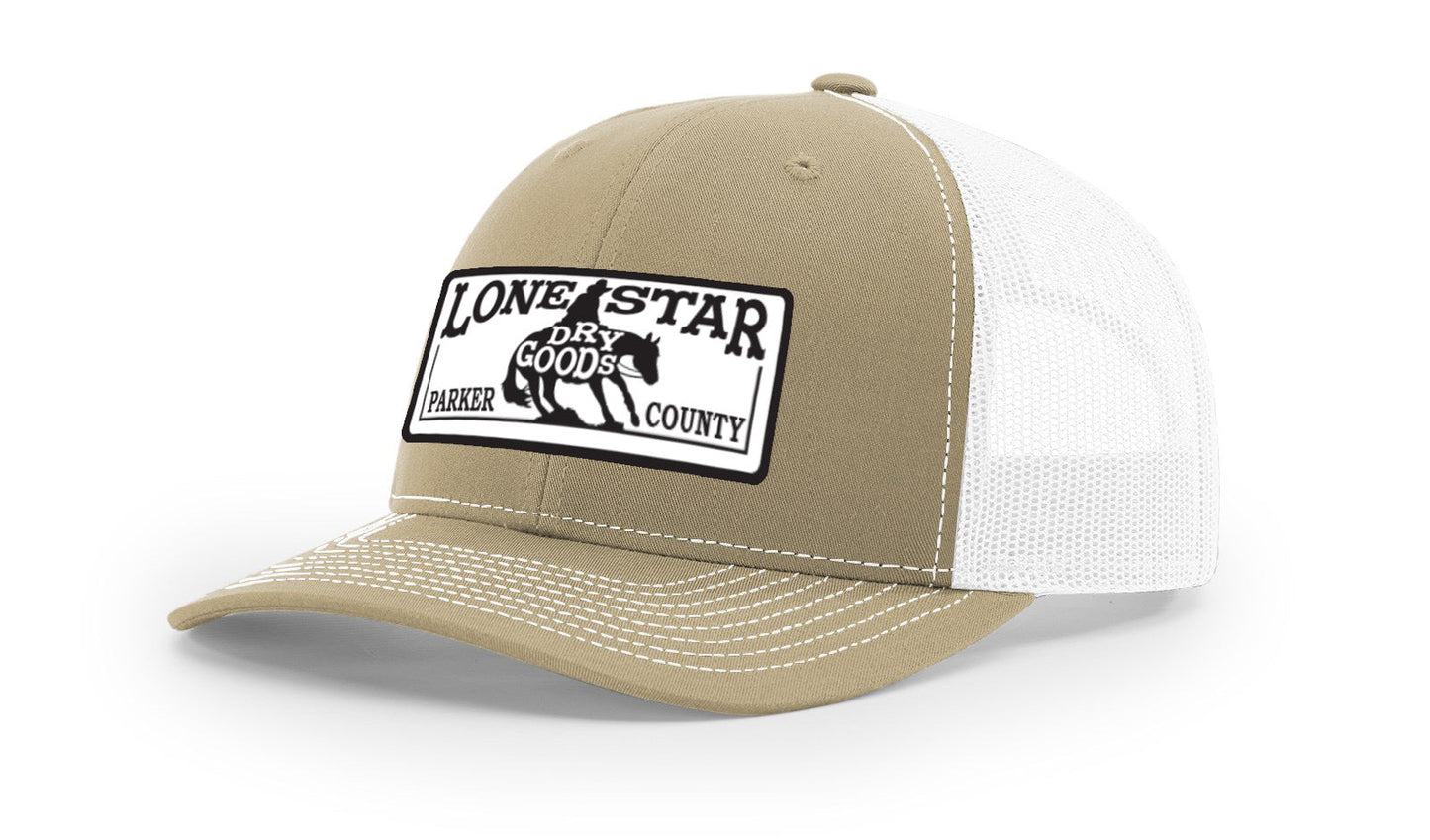 LSDG Trucker Hat- Khaki/White