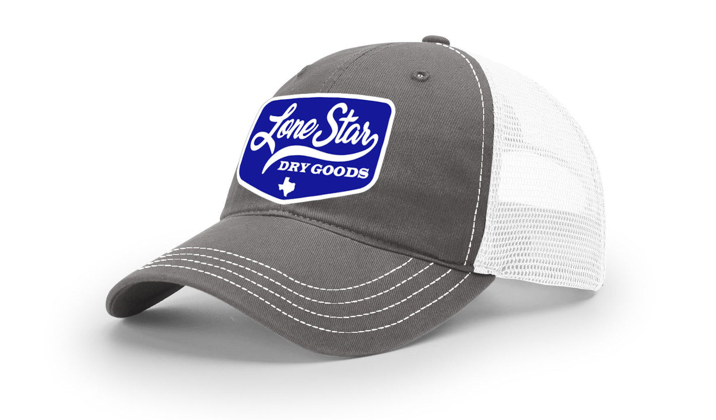 LSDG Unstructured Trucker Hat- Charcoal/White