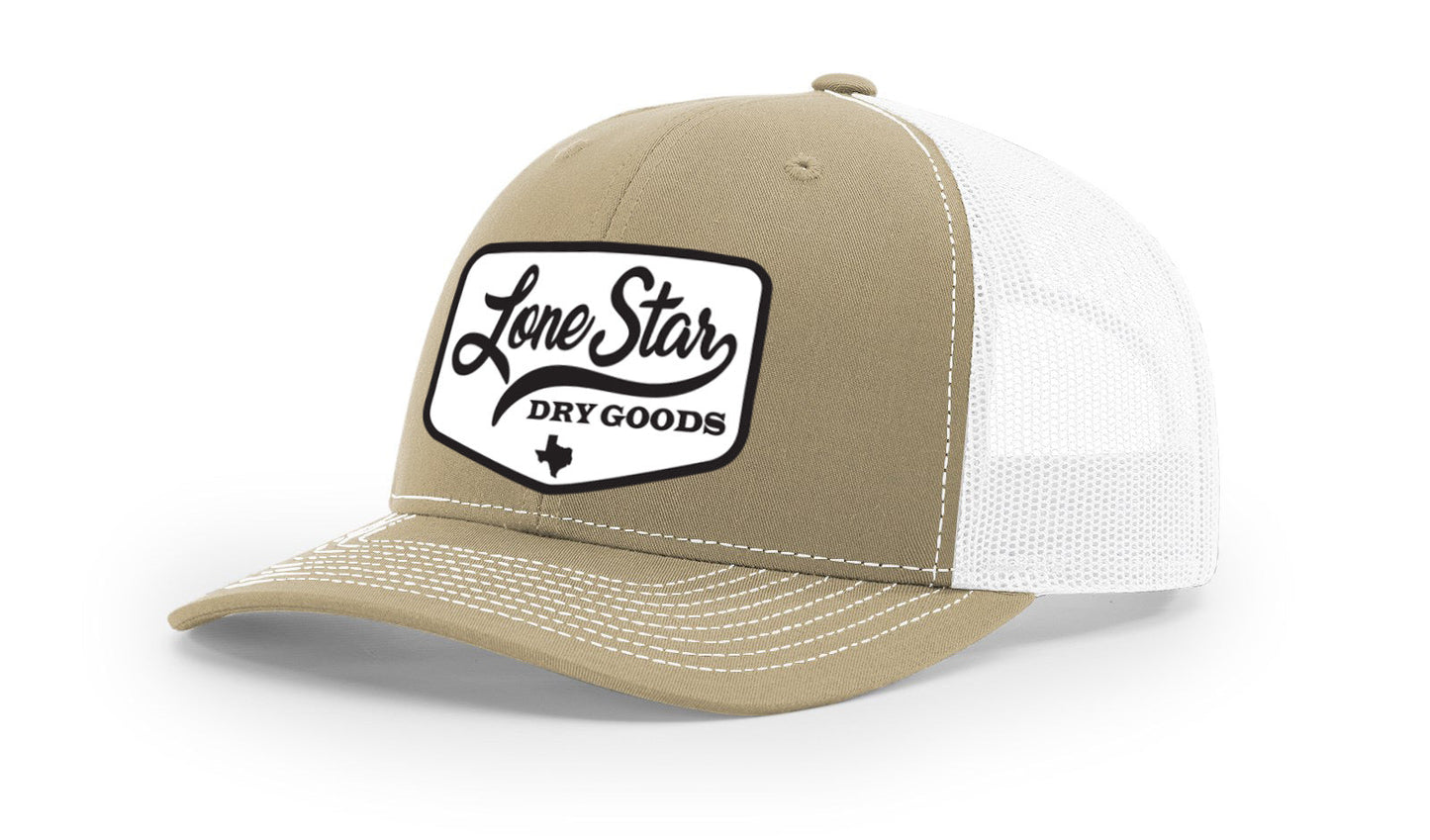 LSDG Trucker Hat- Khaki/White