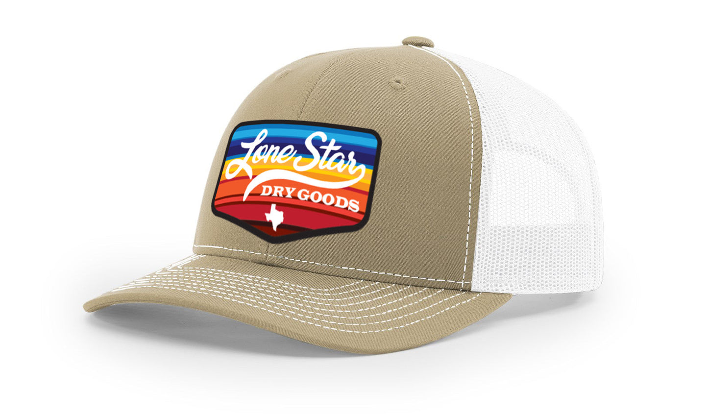 LSDG Trucker Hat- Khaki/White