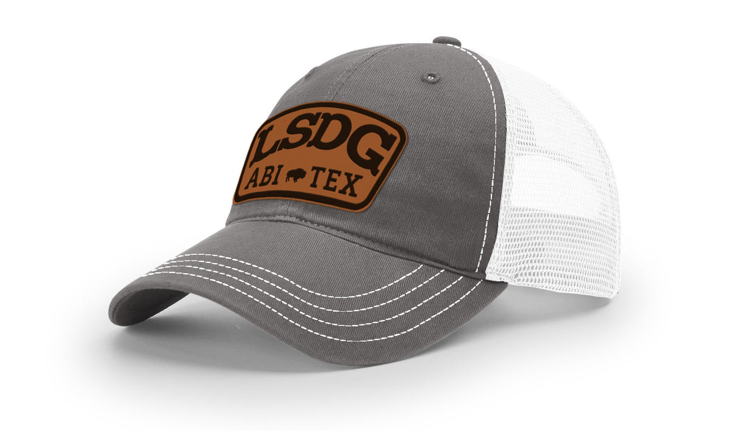 LSDG Unstructured Trucker Hat- Charcoal/White