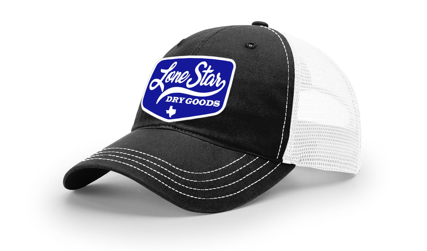 LSDG Unstructured Trucker Hat- Black/White