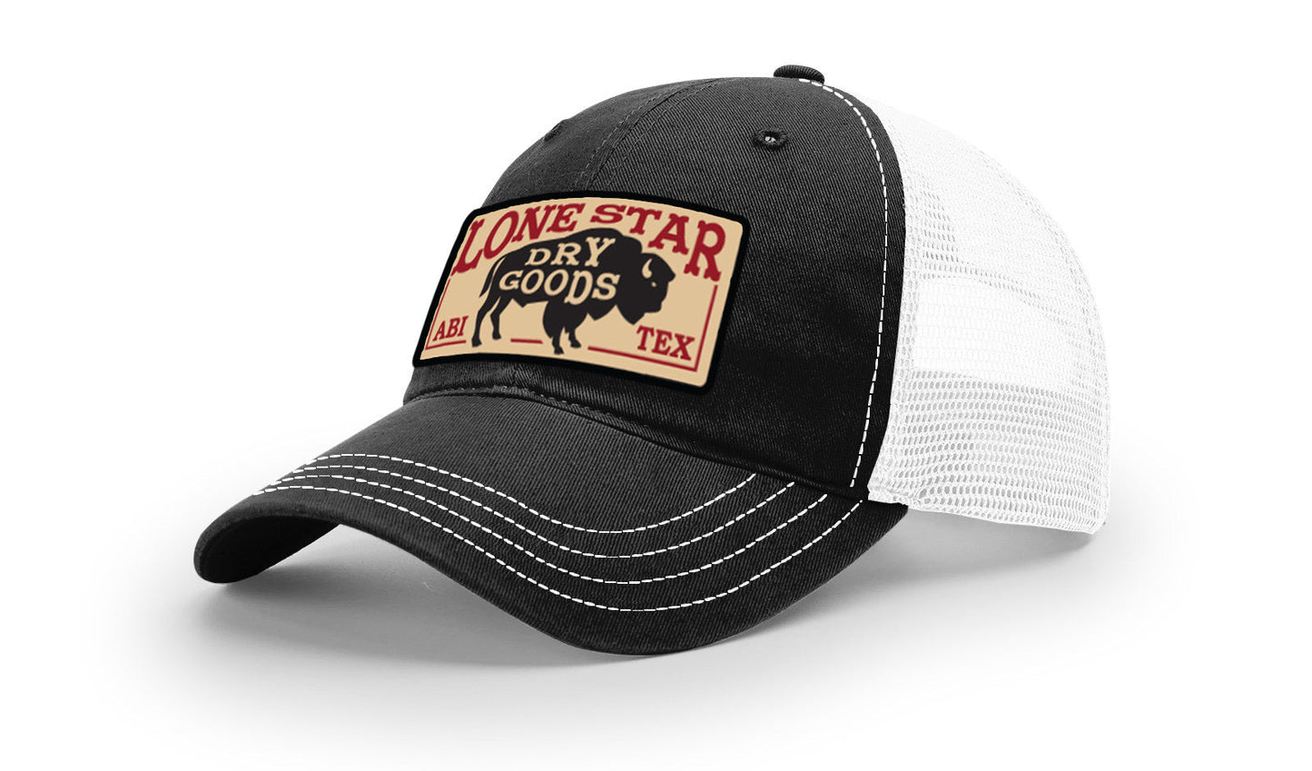 LSDG Unstructured Trucker Hat- Black/White
