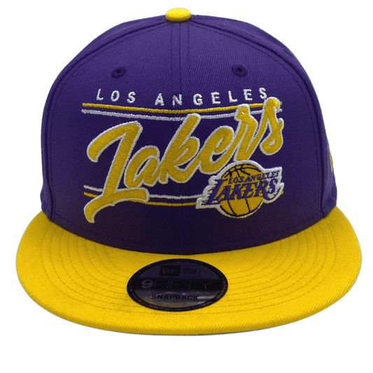 Los Angeles Lakers Team Script 9FIFTY Snapback
