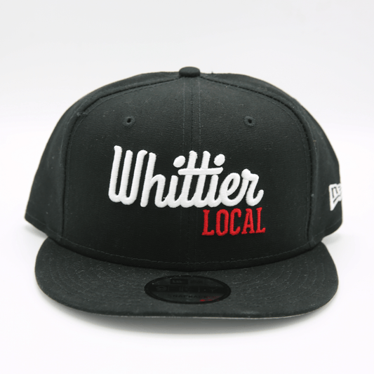 NEW ERA x WHITTIER LOCAL HAT - BLACK W/ RED