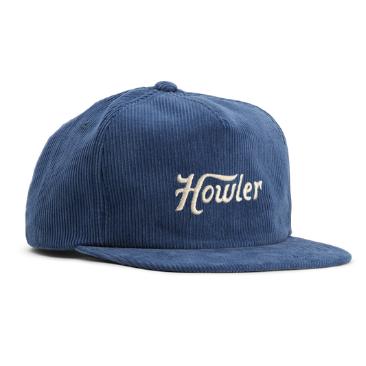 Howler Script Snapback- Blue Mirage Corduroy